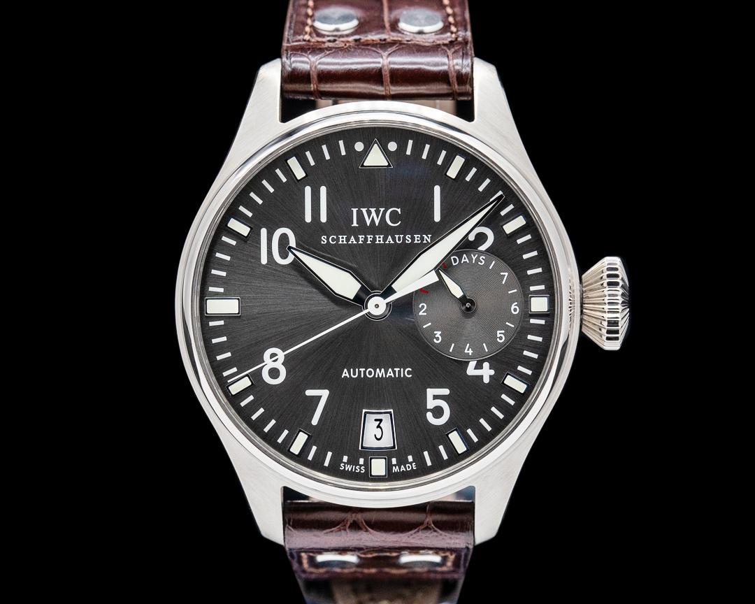 IWC Big Pilot 18K White Gold Gray Dial, reference IW500402