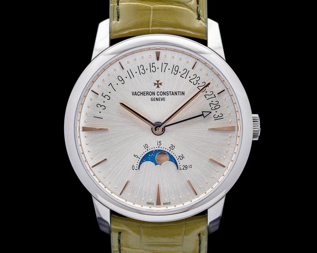 Vacheron Constantin Traditionnelle Retrograde Date Moonphase 18K WG Silver Dial 2026, reference 4010U/000G-H070
