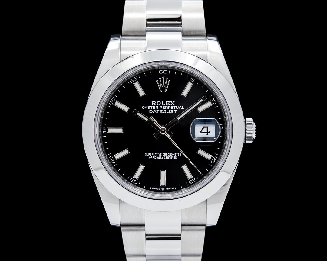 Rolex Datejust 41 SS Black Dial, reference 126300