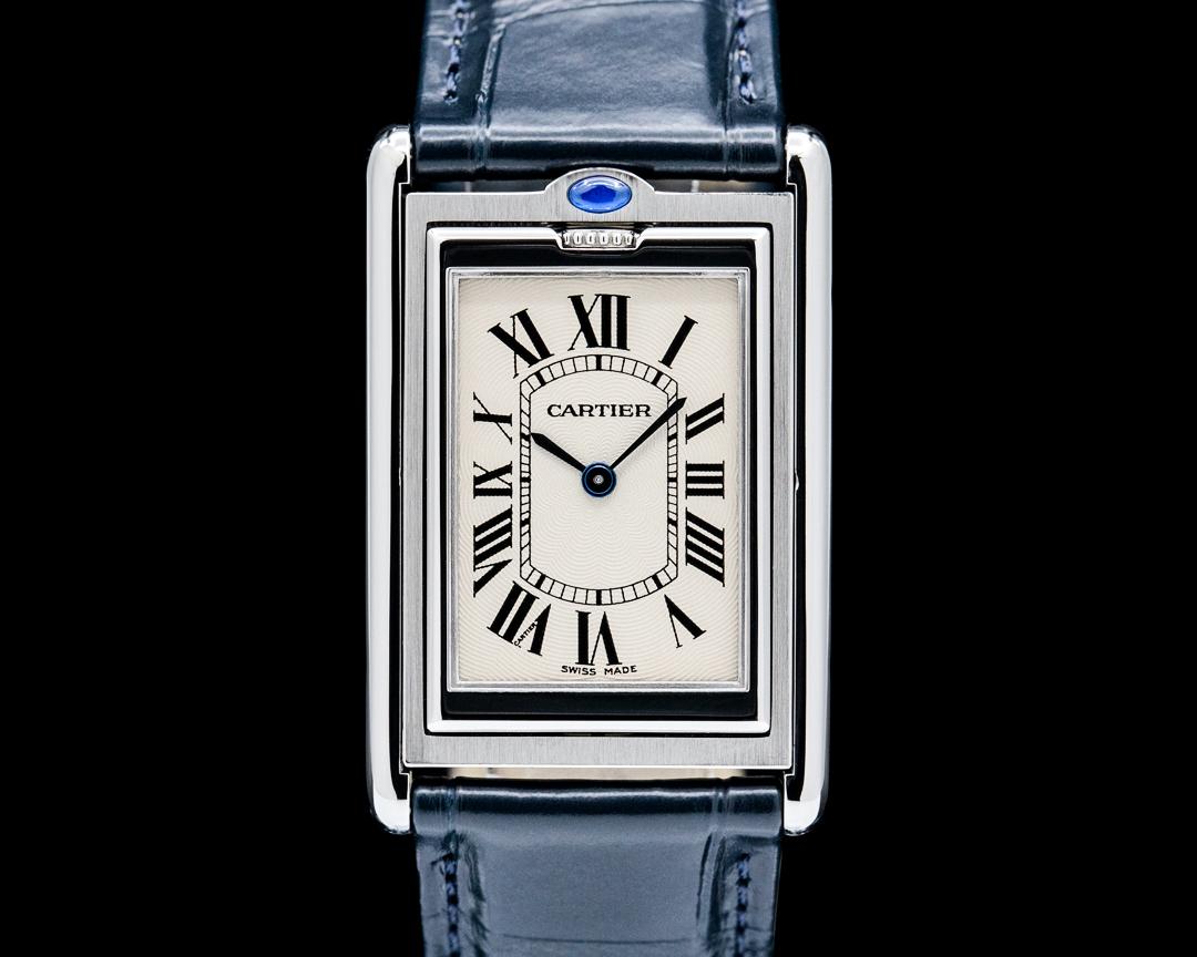 Cartier Tank Basculante SS Silver Dial, reference 2390