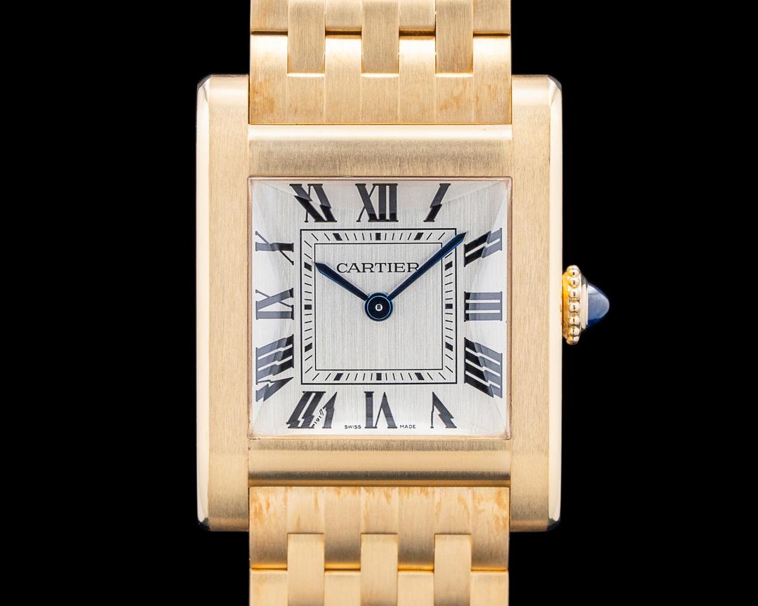 Cartier Tank Normale 18K Yellow Gold Silver Dial LIMITED, reference WGTA0110