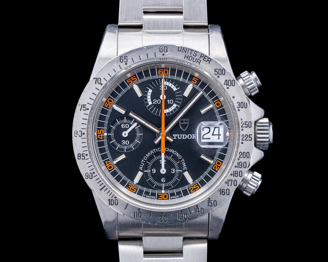 Tudor Oysterdate Chronograph "Monte Carlo" SS Black Dial, reference 94300
