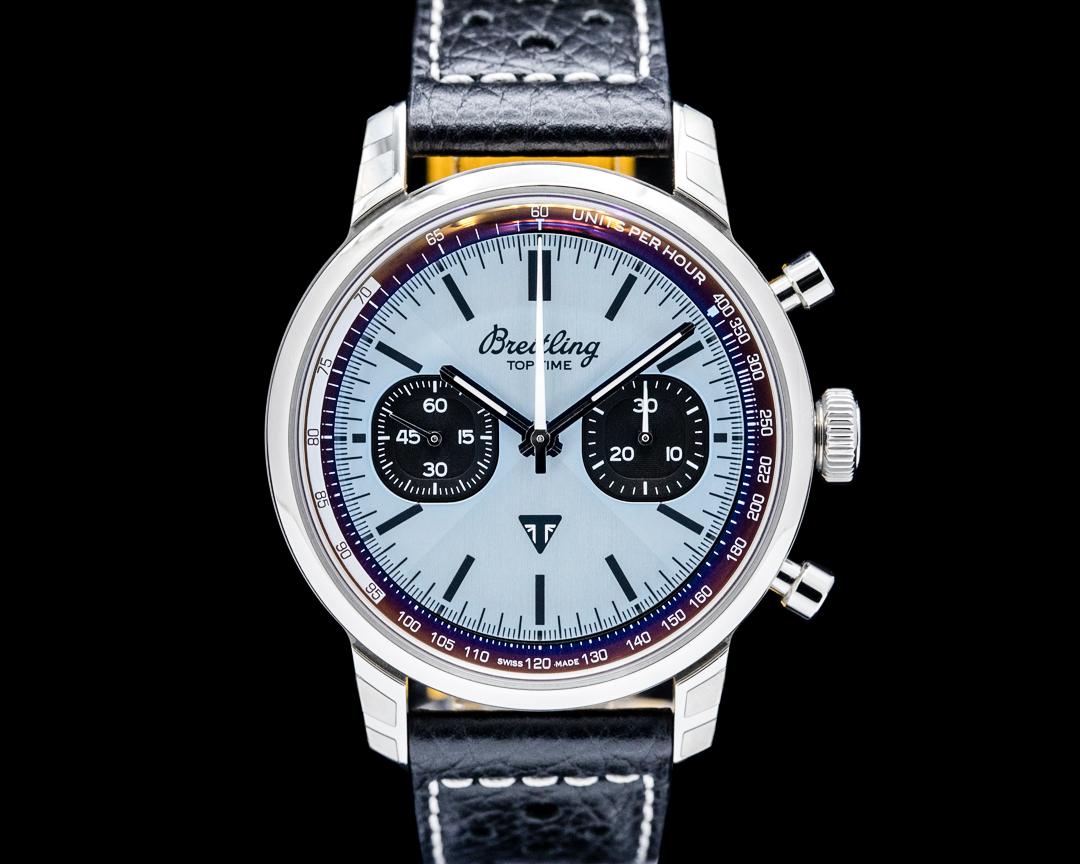 Breitling Top Time B01 Triumph SS Ice Blue Dial, reference AB01764A1C1X1