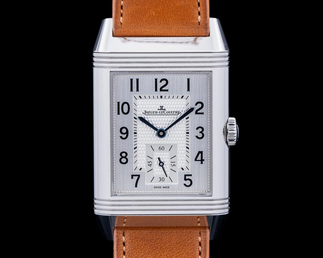 Jaeger-LeCoultre Reverso Classic Large Duoface Small Seconds SS Silver Dial, reference Q3848423