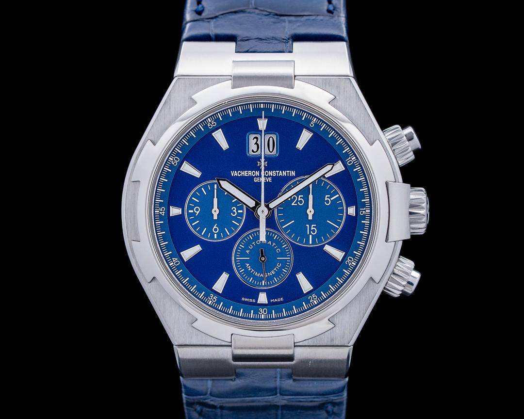 Vacheron Constantin 49150 Overseas Chronograph SS Blue Dial, reference 49150/000A-9745