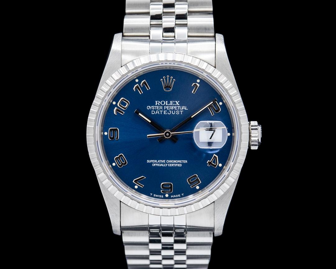 Rolex Datejust SS Blue Dial, reference 16220
