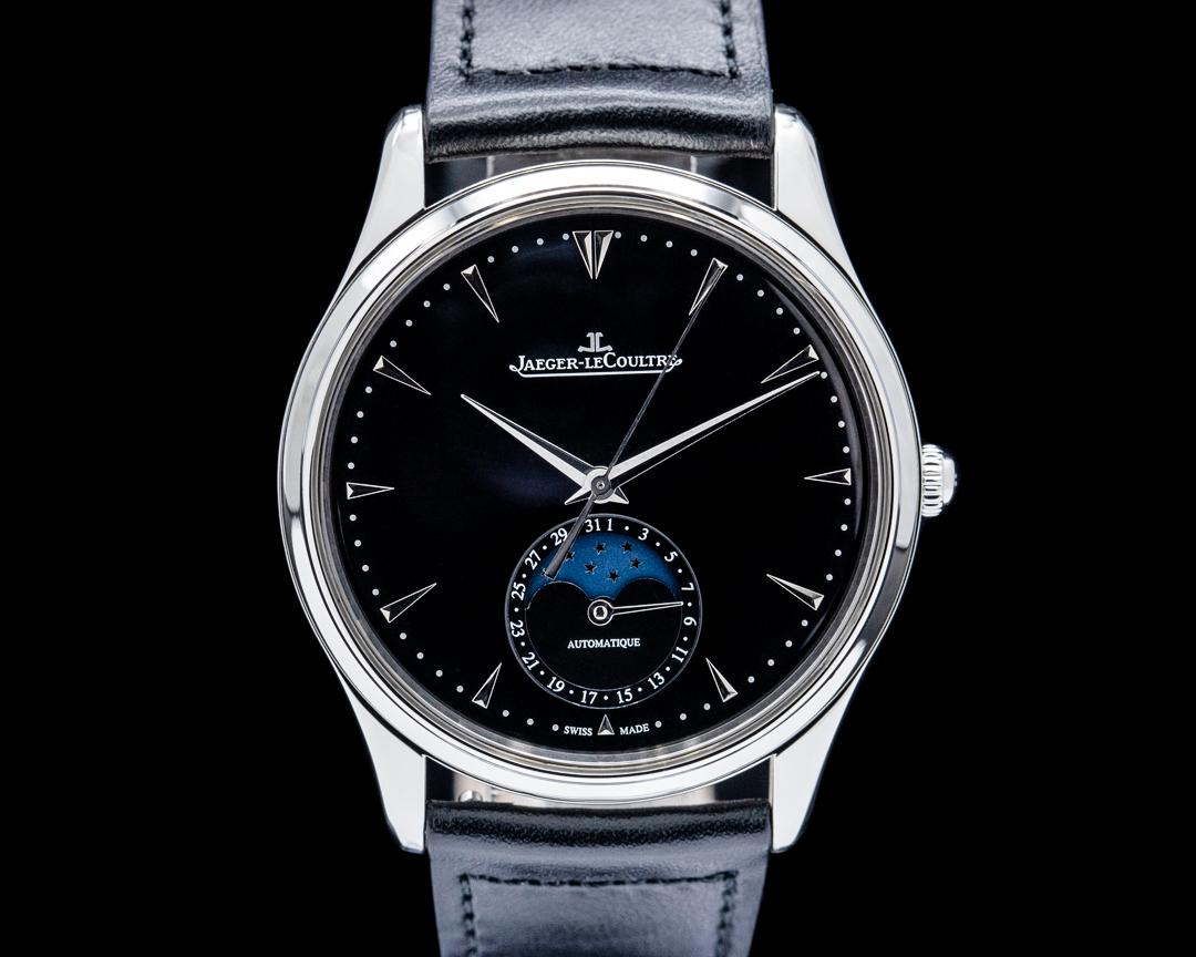 Jaeger-LeCoultre Master Ultra Thin Moonphase SS Black Dial, reference Q1368470