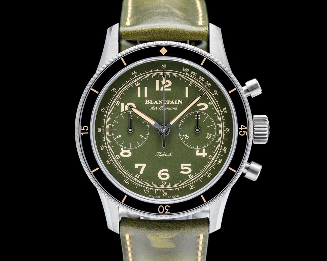 Blancpain AC02 Air Command Titanium Green Dial LIMITED, reference AC02-12B53-63B