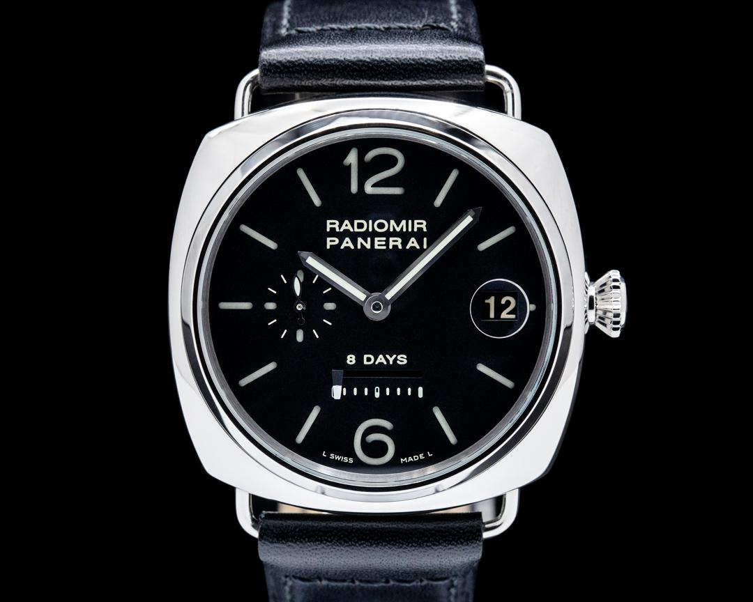 Panerai Radiomir 8 Days SS Black Dial, reference PAM00268