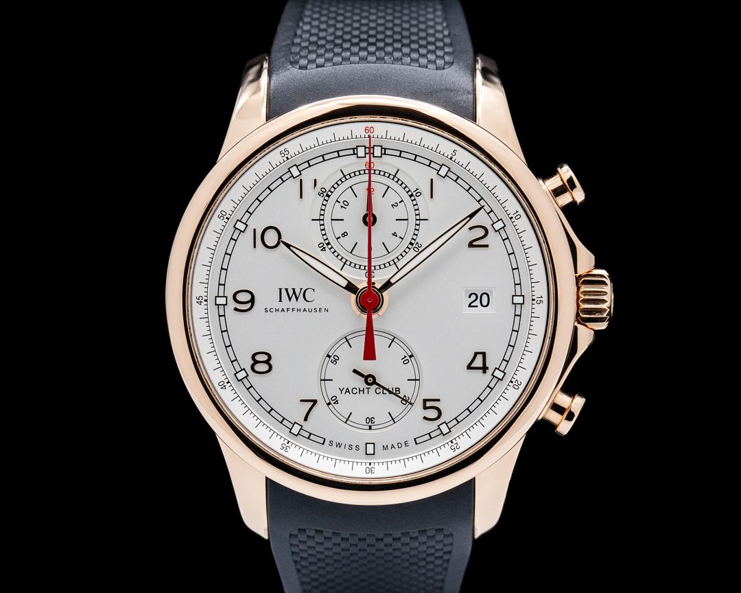 IWC Portugieser Yacht Club Chronograph 18K Rose Gold Silver Dial, reference IW390501