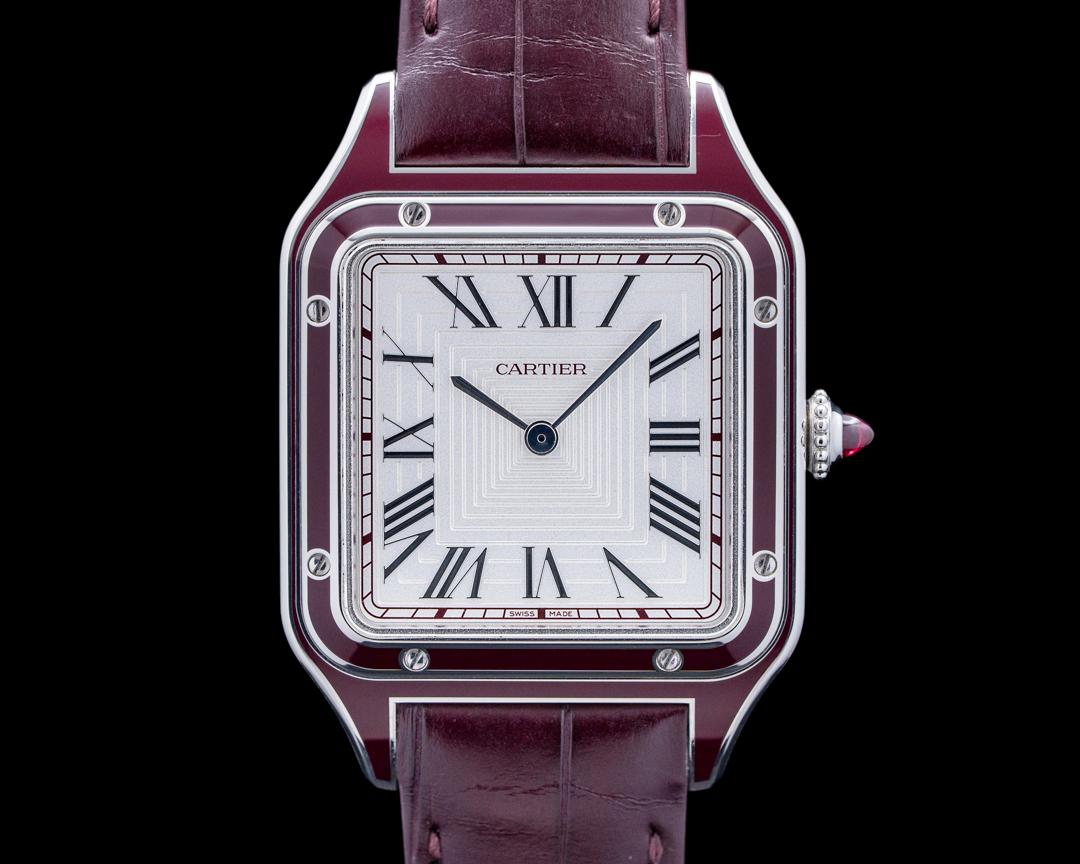 Cartier Santos-Dumont Platinum Silver Dial LIMITED, reference WGSA0053