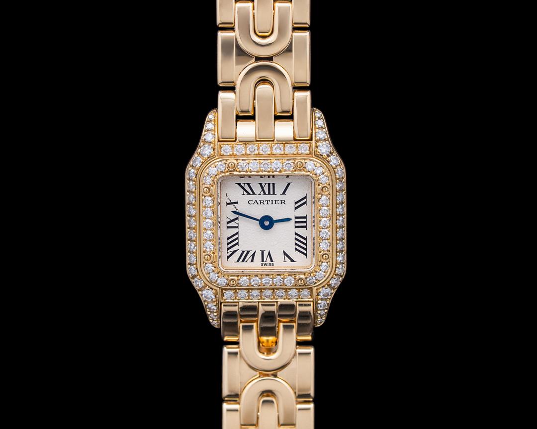 Cartier Panthere Mini 18K Yellow Gold Silver Dial, reference WF3141B9