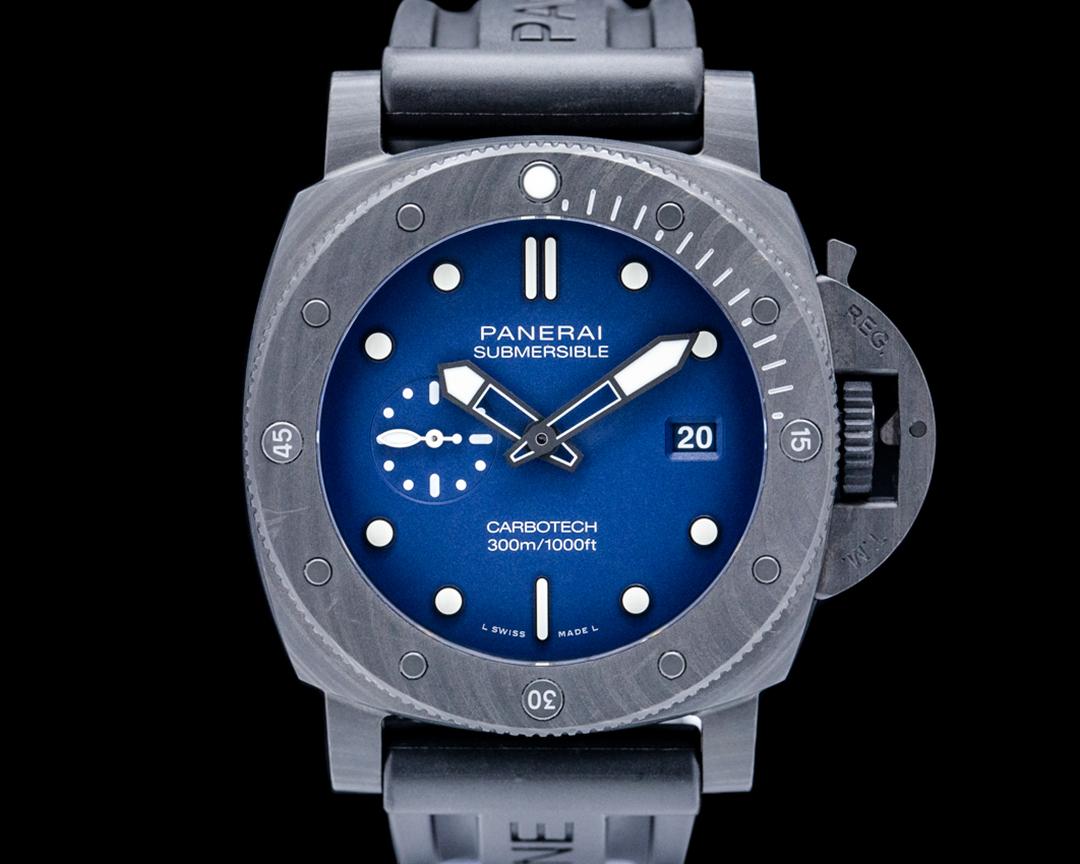 Panerai Submersible QuarantaQuattro "Blu Abisso" Carbotech Blue Dial, reference PAM01232