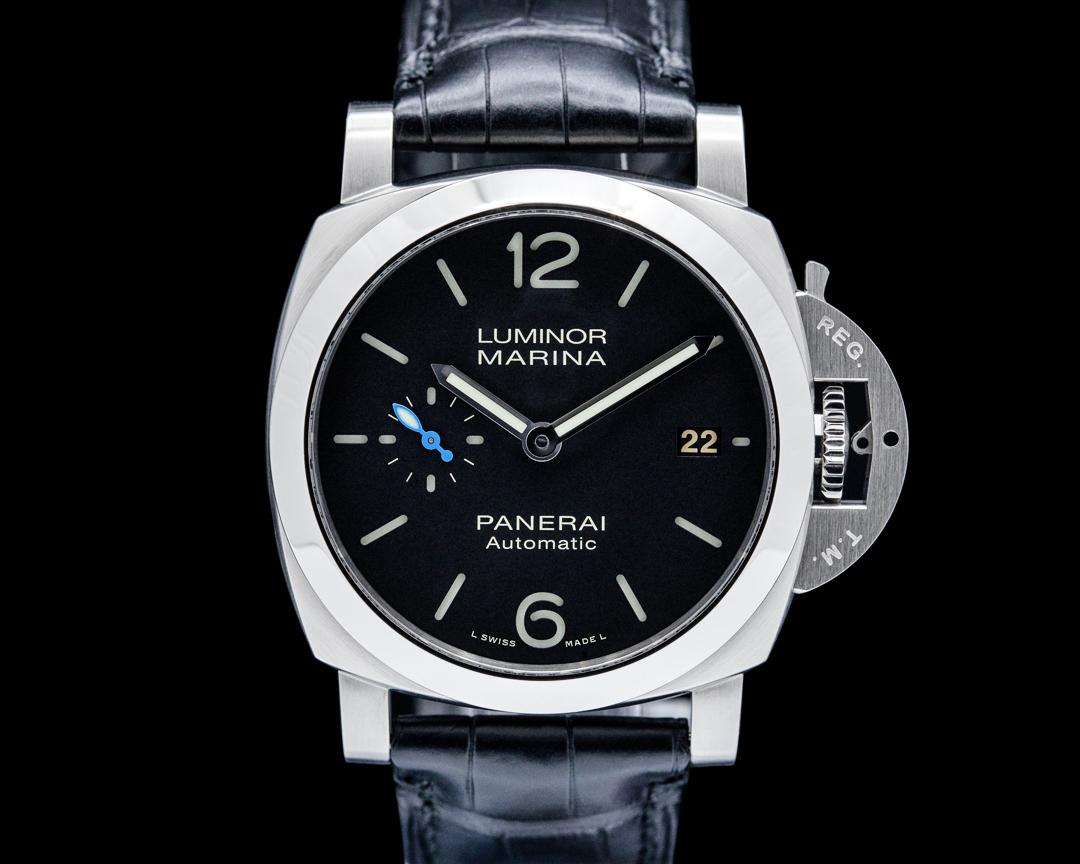 Panerai Luminor Marina Quaranta SS Black Dial, reference PAM01272