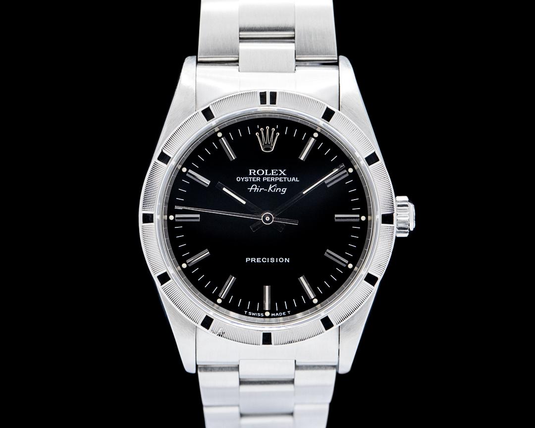 Rolex Air-King SS Black Dial Circa. 1997, reference 14010