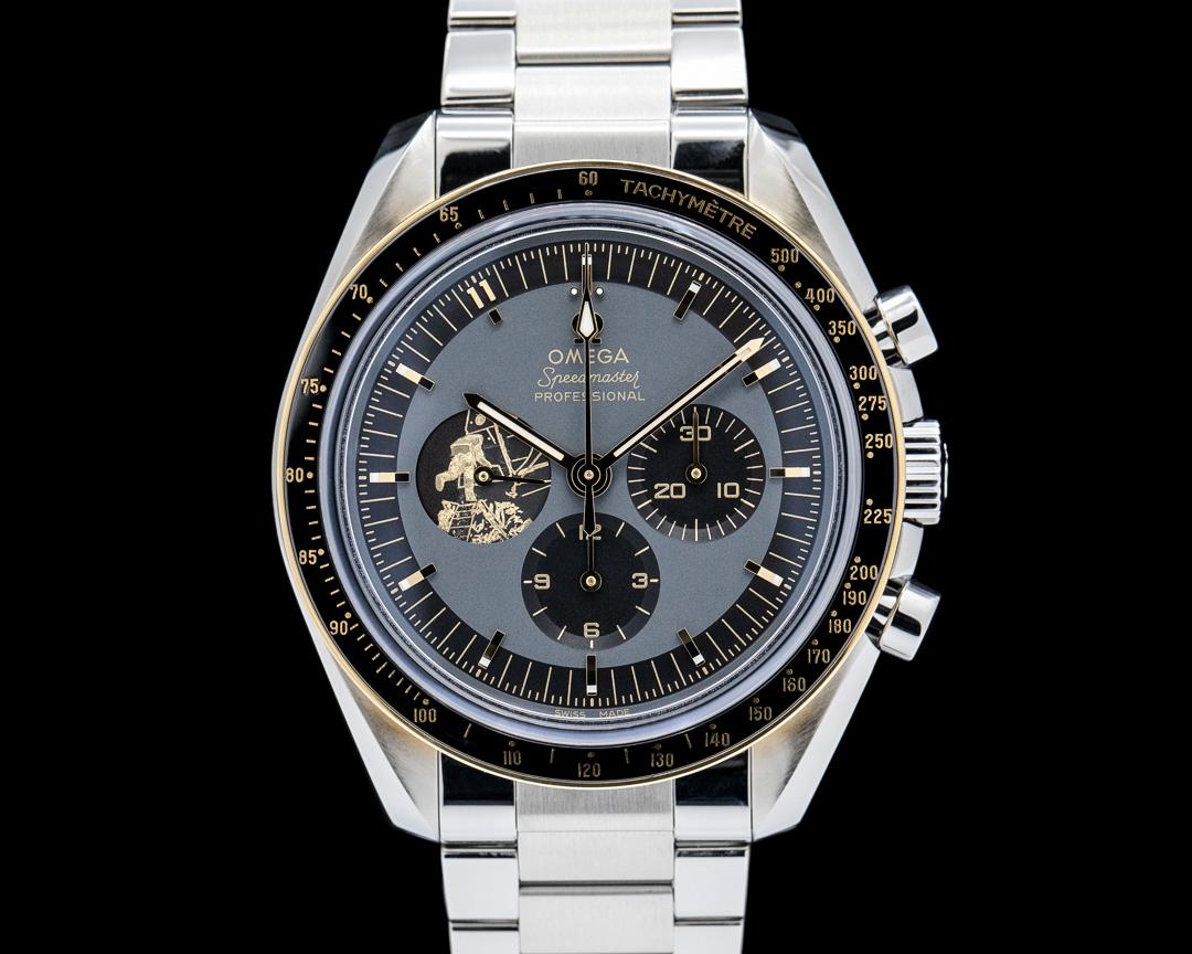 Omega Speedmaster Apollo 11 50th Anniversary SS / 18K YG Gray Dial LIMITED, reference 