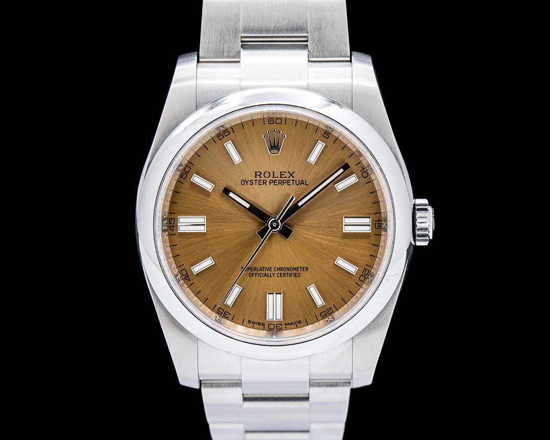 Rolex Oyster Perpetual 36mm SS "White Grape" Dial, reference 116000