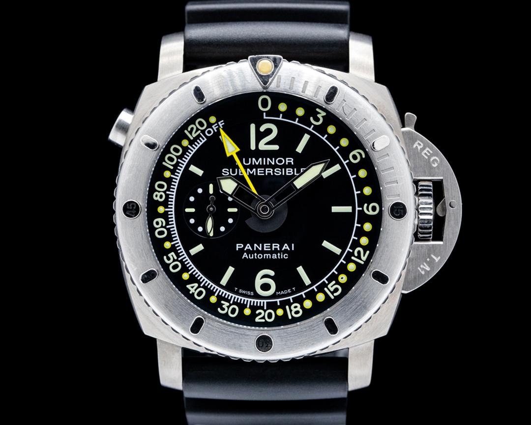 Panerai Luminor Submersible 1950 Depth Gauge Titanium Black Dial, reference PAM00193