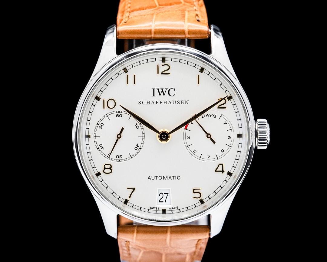 IWC Portugieser 7 Days SS Cream Dial, reference IW500114