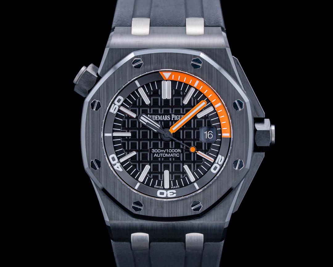 Audemars Piguet 15707CE Royal Oak Offshore Diver Ceramic Black Dial, reference 15707CE.OO.A002CA.01