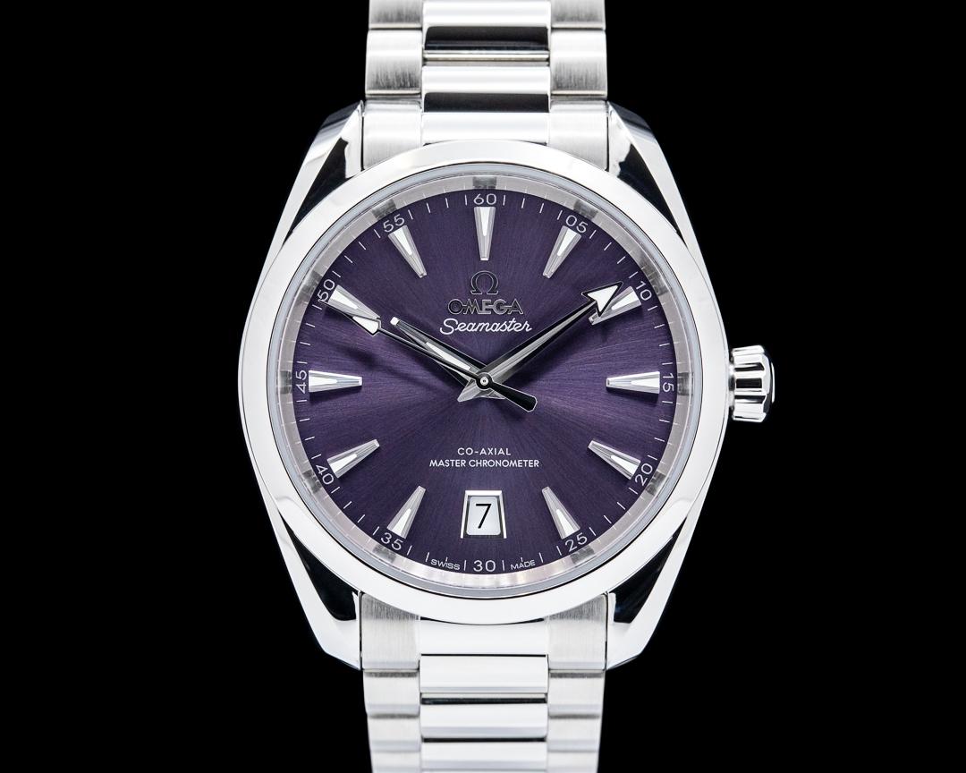 Omega Seamaster Aqua Terra Shades SS Purple Dial UNWORN, reference 