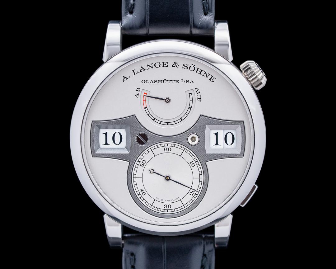A. Lange & Söhne Zeitwerk Platinum Silver Dial, reference 142.025