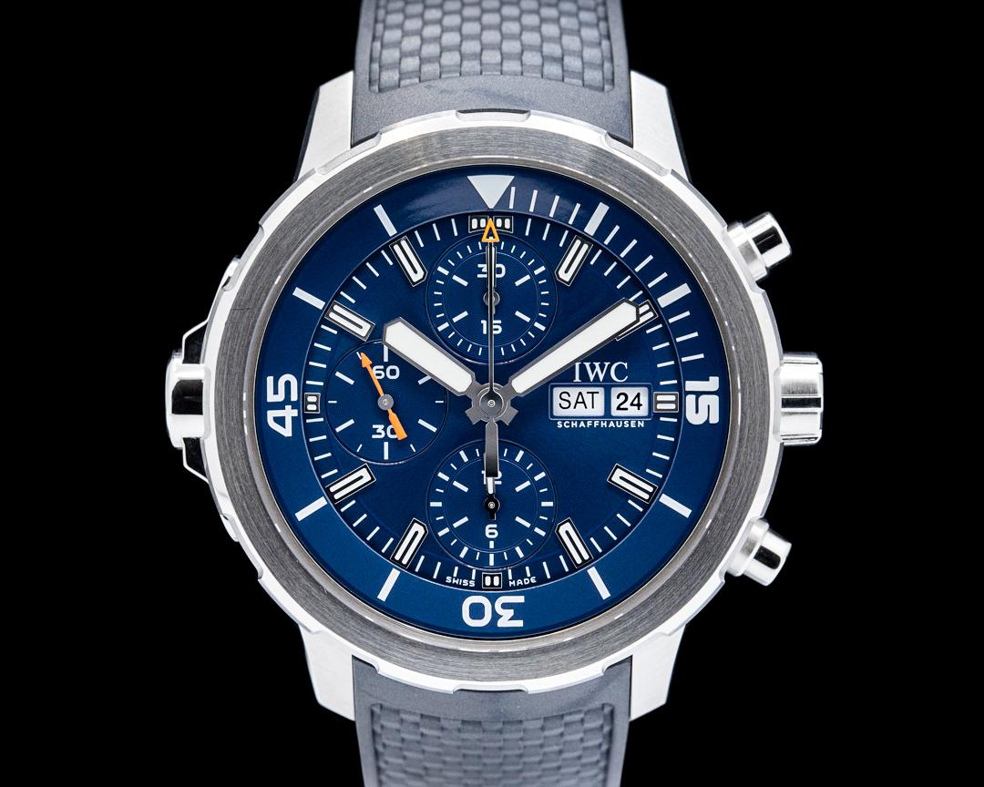 IWC Aquatimer Chronograph "Cousteau" SS Blue Dial, reference IW376805