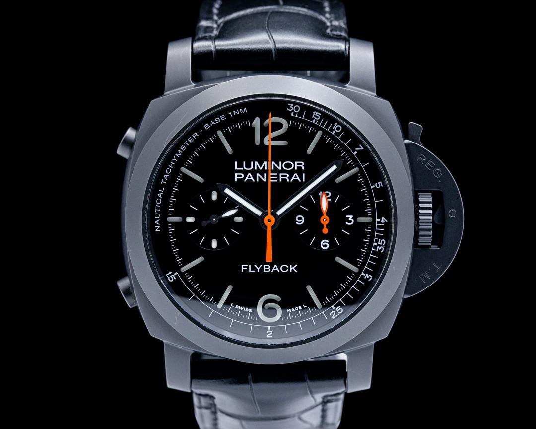 Panerai Luminor Chrono Flyback Ceramica Black Dial LIMITED, reference PAM01298