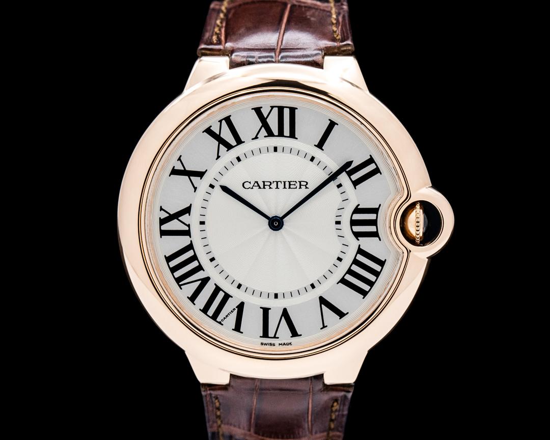 Cartier Ballon Bleu de Cartier 18K Rose Gold Silver Dial, reference WGBB0030