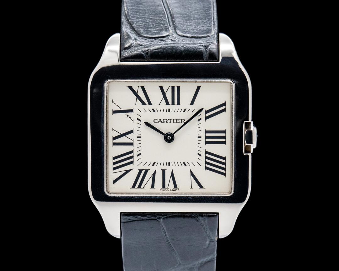 Cartier Santos Dumont Small 18K White Gold White Dial, reference W2009451