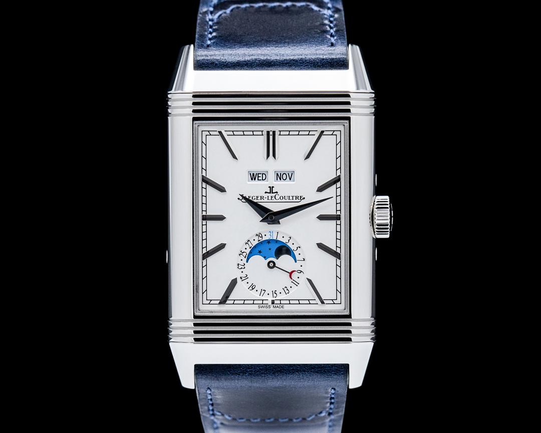 Jaeger-LeCoultre Reverso Tribute Duoface Calendar SS Silver Dial 2025, reference Q3918420