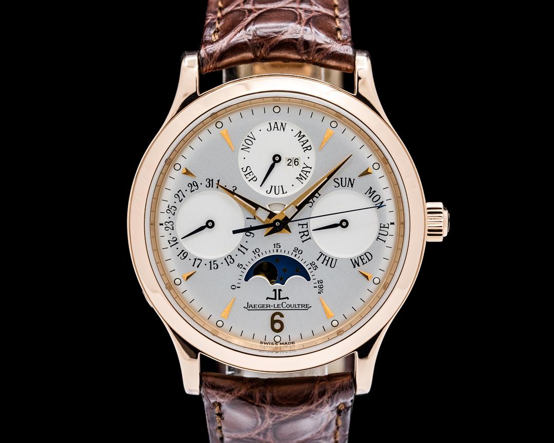 Jaeger-LeCoultre Master Control Perpetual Calendar 18K Rose Gold Silver Dial, reference 140.2.80