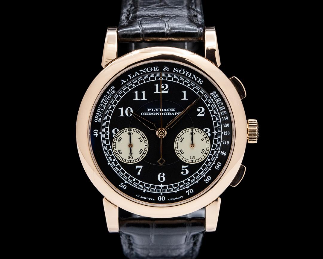 A. Lange & Söhne 1815 Chronograph 18K Rose Gold Black Dial, reference 401.031