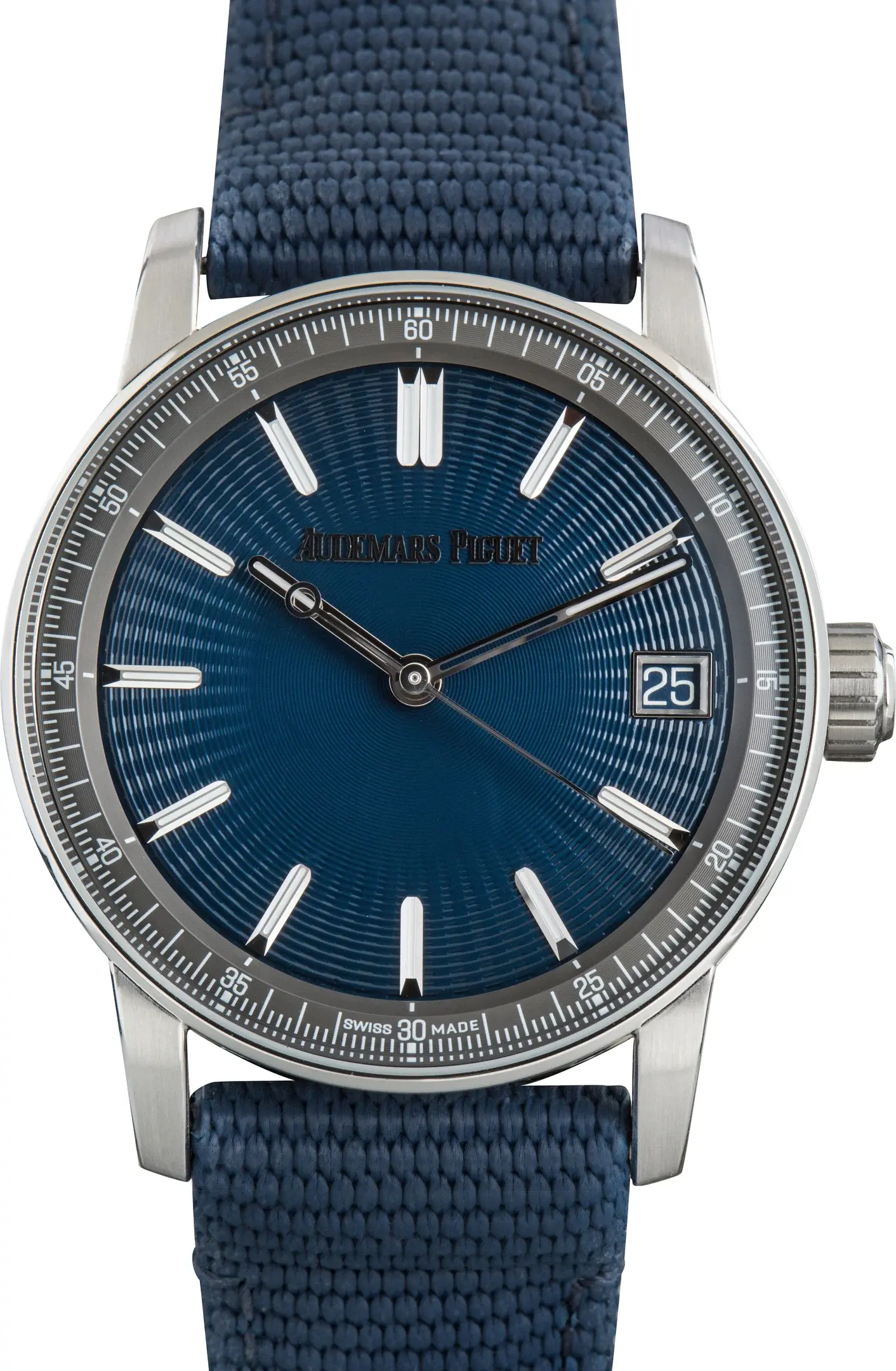 Audemars Piguet Pre-Owned Code 11.59 by Audemars Piguet Selfwinding Blue Dial, reference 15210ST.OO.A348KB.01
