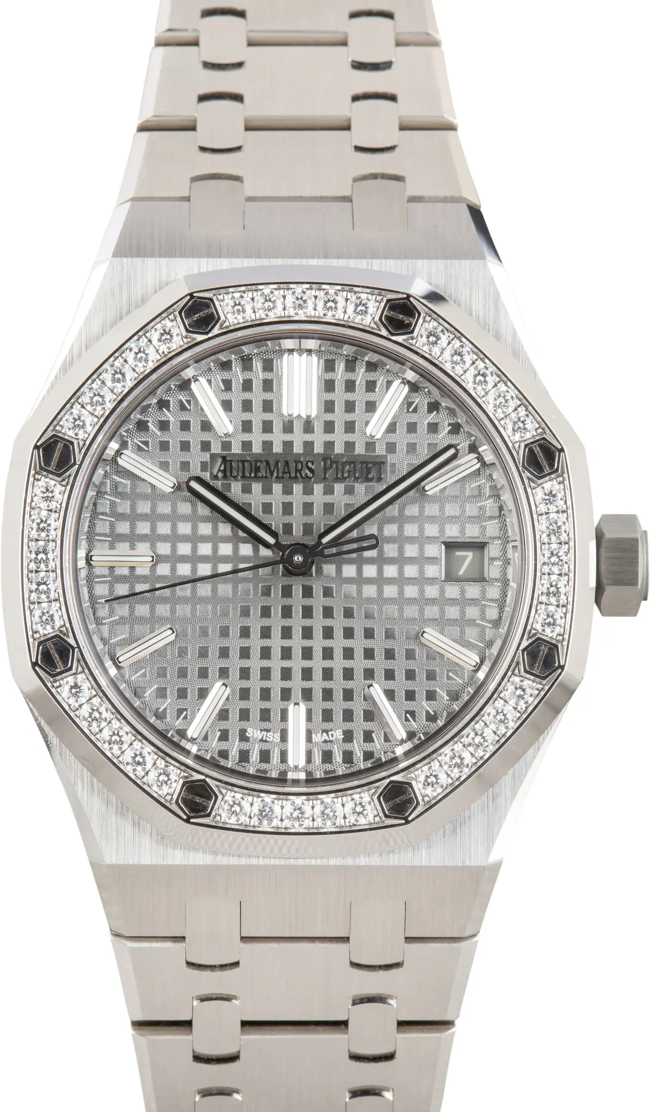 Audemars Piguet Pre-Owned Audemars Piguet Royal Oak Selfwinding Diamond Bezel, reference 15551ST.ZZ.1356ST.03