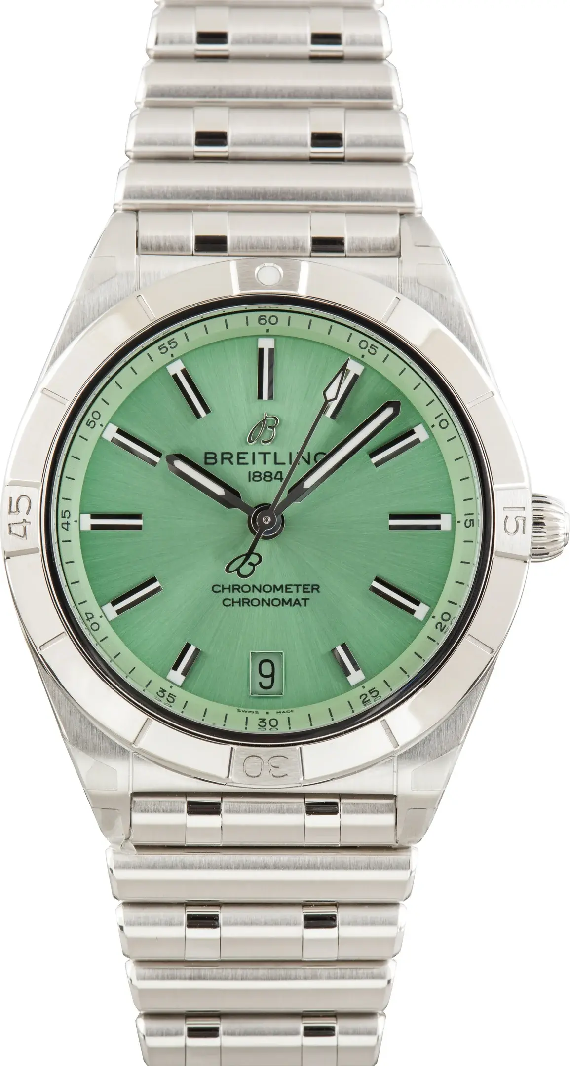 Breitling Chronomat Automatic 36 Stainless Steel Green Dial, reference A10380101L1A1