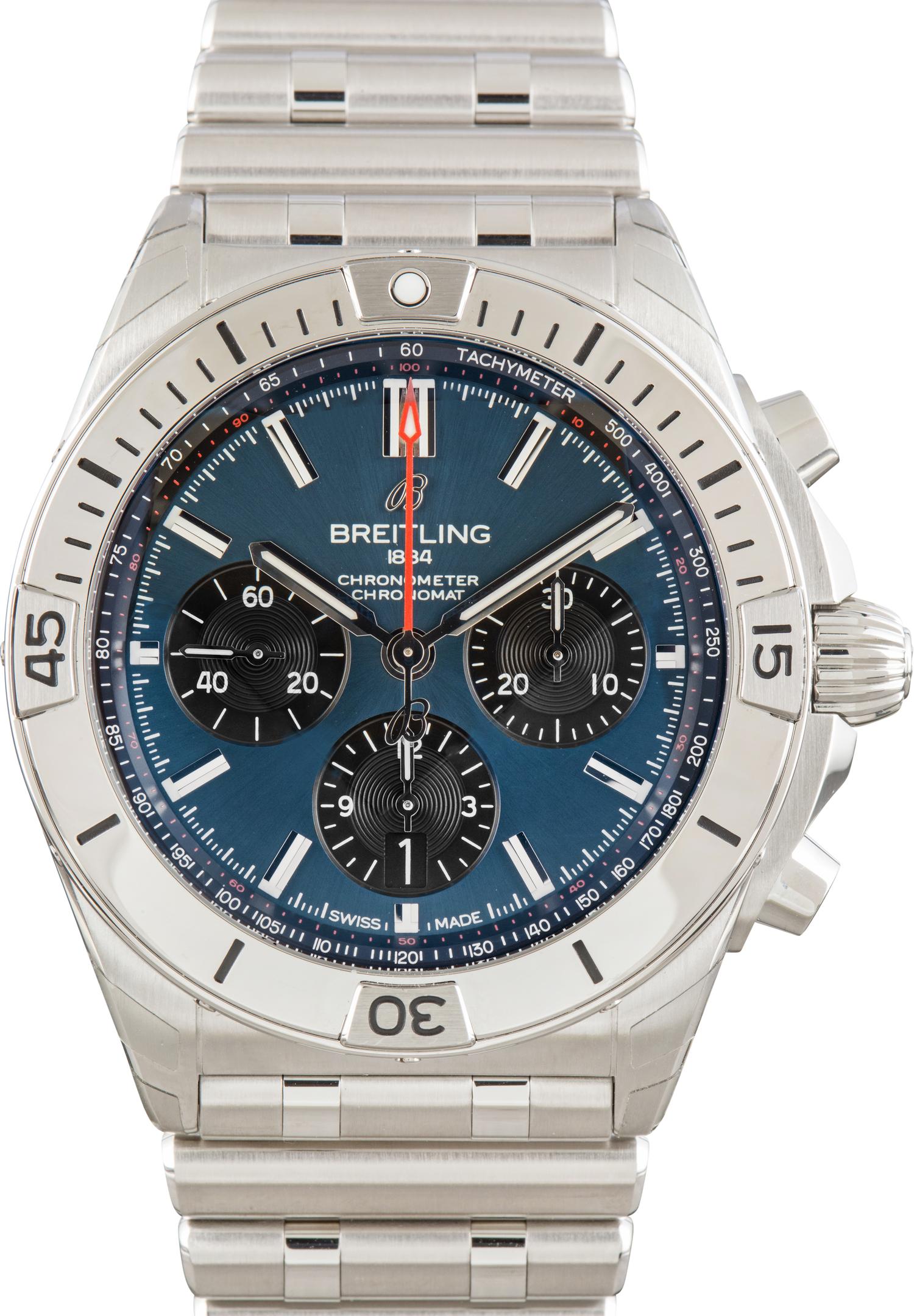 Breitling Blue Dial Chronomat B01 42, reference AB0134101C1A1