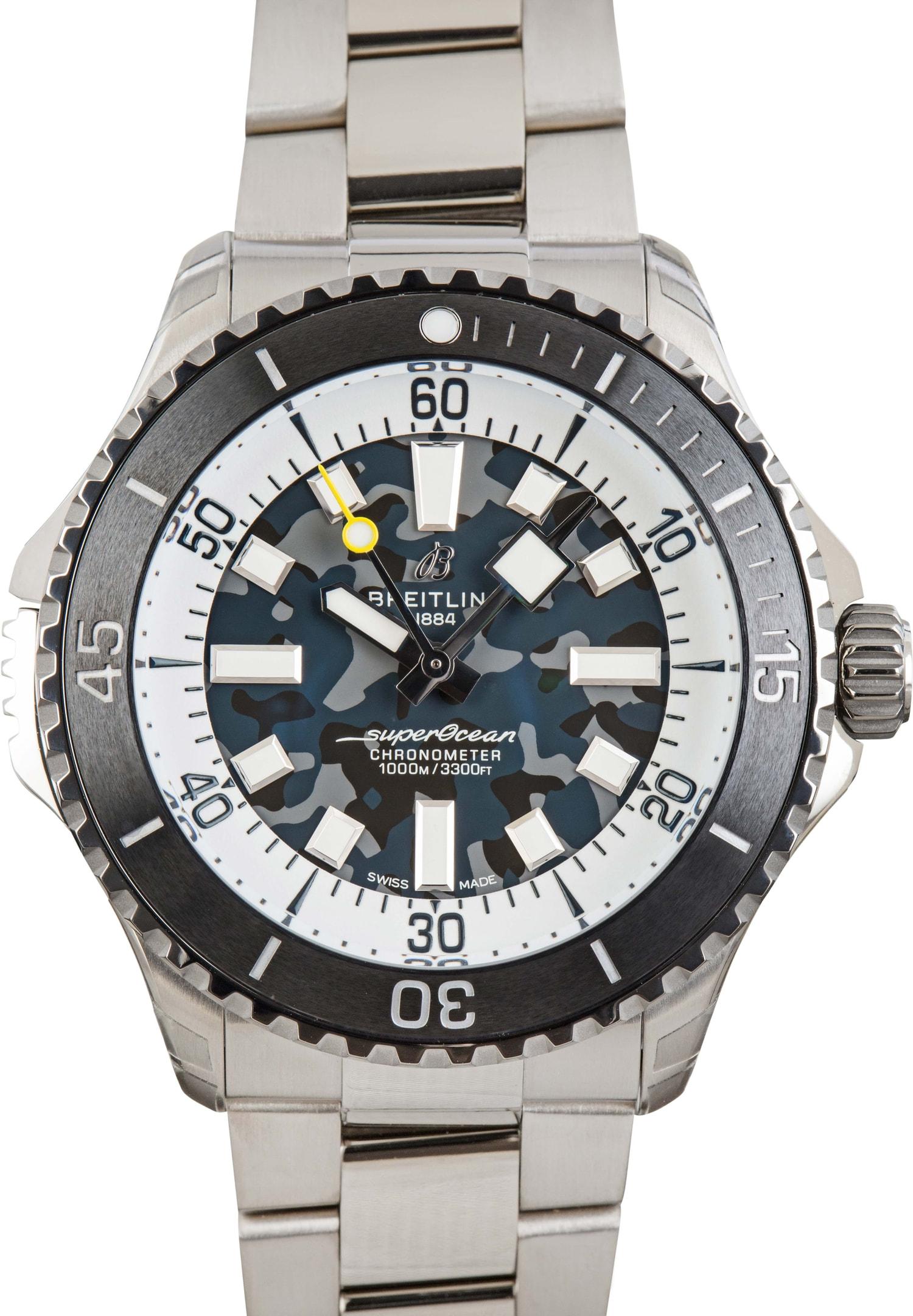 Breitling Superocean Automatic 46 Super Diver Black Dial Titanium, reference E10379351B1E1